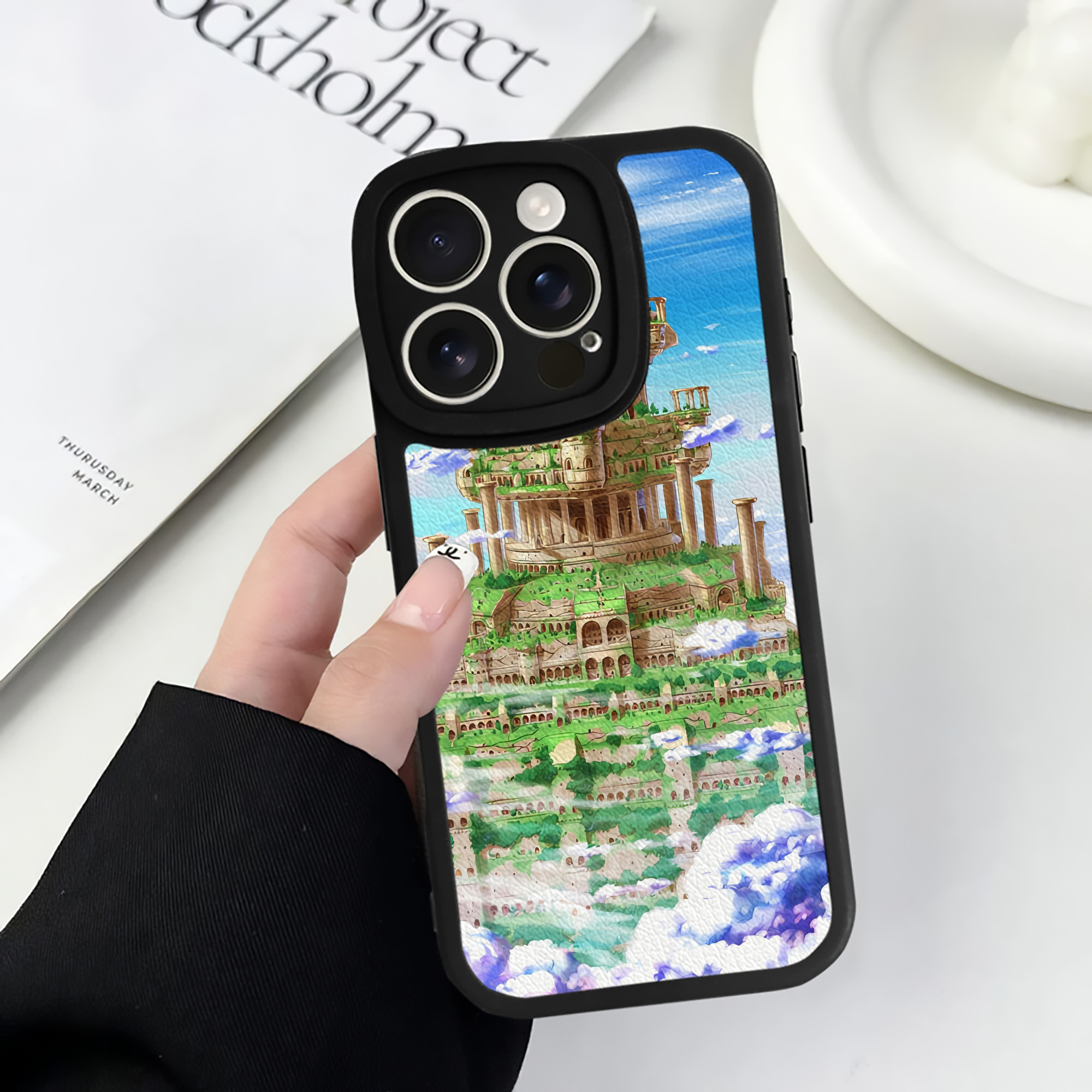 （画像用） ドラゴンクエスト Doragon Kuesuto Dragon Quest 【iPhone 16シリーズ対応】シリコンスマホケース（レザー調） 材質：シリコン